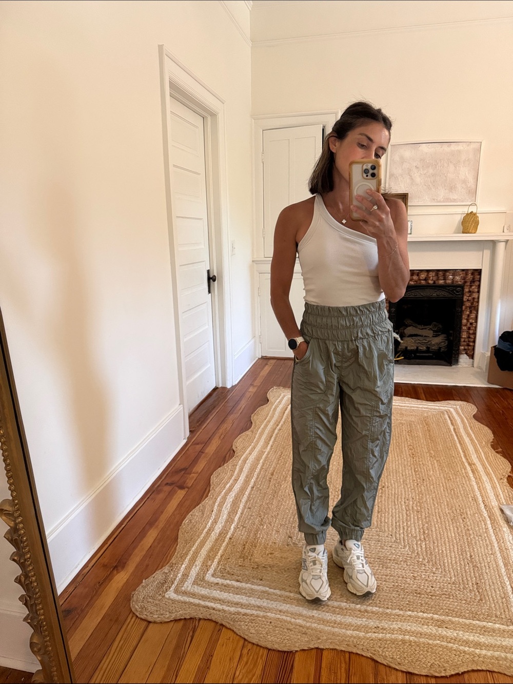 FP Movement by Free People Olive High-Rise Cargo Joggers xs